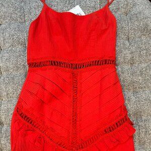 Hello Molly Dress - Red Beautiful details